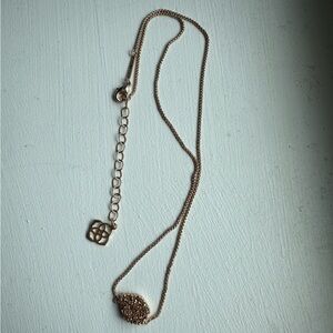 Rose gold Kendra Scott necklace